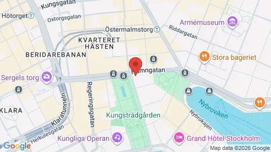 Kontorslokaler att hyra i Stockholm Innerstad - kort over placeringen