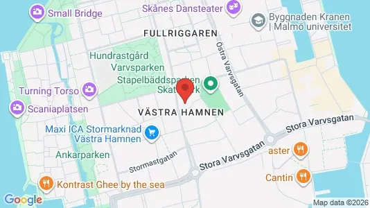 Kontorslokaler att hyra i Malmö Centrum - kort over placeringen