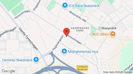 Affärslokaler att hyra i Söderort - kort over placeringen