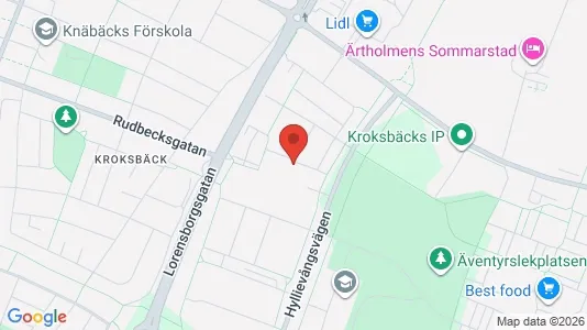 Kontorslokaler att hyra i Hyllie - kort over placeringen