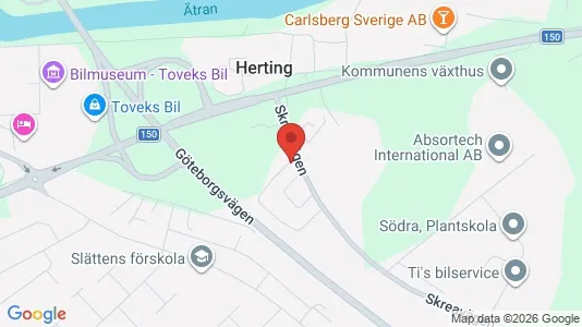 Kontorslokaler att hyra i Falkenberg - kort over placeringen