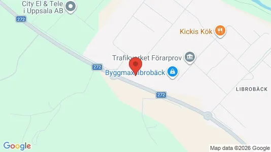 Lagerlokaler att hyra i Uppsala - kort over placeringen