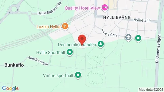 Kontorslokaler att hyra i Hyllie - kort over placeringen