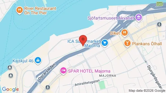 Coworking spaces att hyra i Majorna-Linné - kort over placeringen