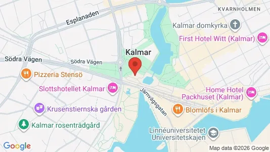 Kontorslokaler att hyra i Kalmar - kort over placeringen