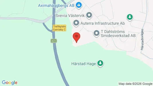 Lagerlokaler att hyra i Västervik - kort over placeringen