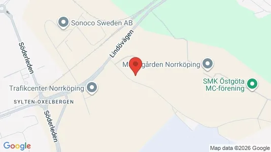 Affärslokaler att hyra i Norrköping - kort over placeringen