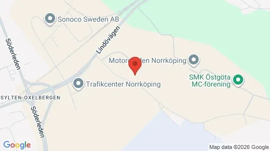 Affärslokaler att hyra i Norrköping - kort over placeringen