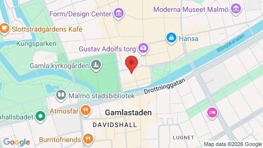 Kontorslokaler att hyra i Malmö Centrum - kort over placeringen