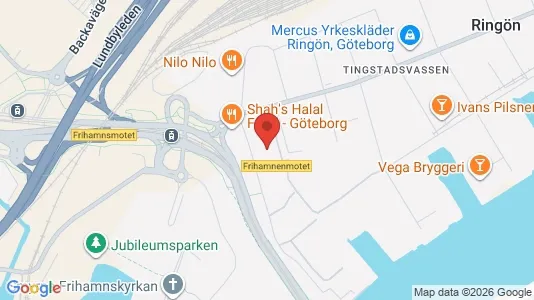 Kontorslokaler att hyra i Lundby - kort over placeringen