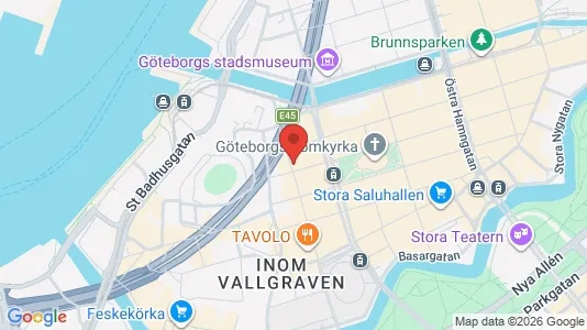 Kontorslokaler att hyra i Göteborg Centrum - kort over placeringen