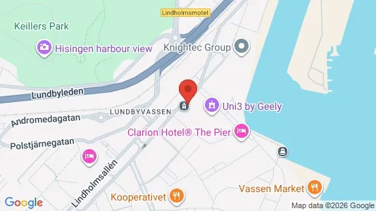 Kontorslokaler att hyra i Lundby - kort over placeringen