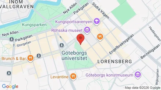 Kontorslokaler att hyra i Göteborg Centrum - kort over placeringen