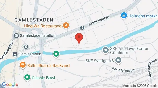 Kontorslokaler att hyra i Göteborg Östra - kort over placeringen