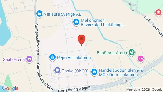 Lagerlokaler att hyra i Linköping - Bild från Google Street View