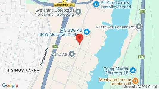 Kontorslokaler att hyra i Göteborg Centrum - kort over placeringen