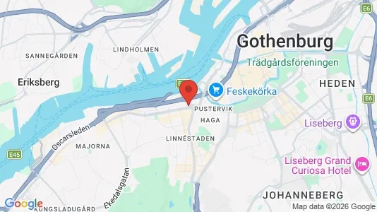 Coworking spaces att hyra i Göteborg Centrum - kort over placeringen