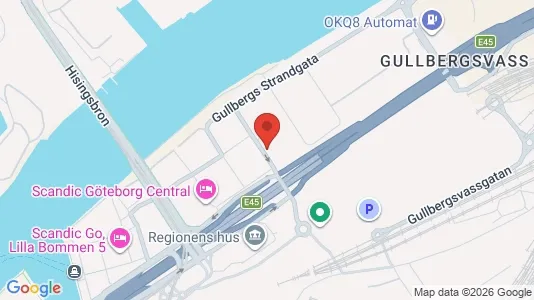 Kontorslokaler att hyra i Göteborg Centrum - kort over placeringen