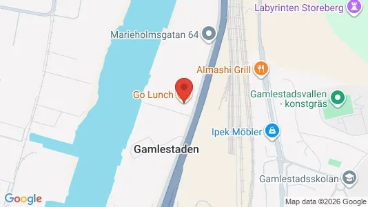 Industrilokaler att hyra i Göteborg Östra - kort over placeringen