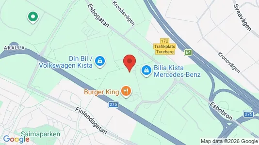 Affärslokaler att hyra i Västerort - kort over placeringen