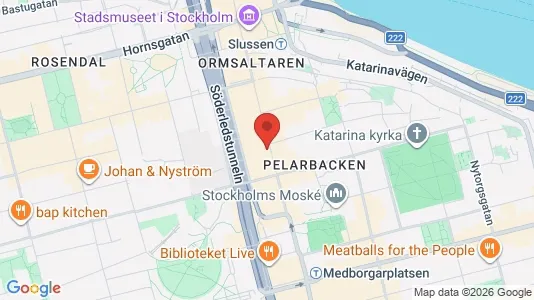Affärslokaler att hyra i Södermalm - kort over placeringen