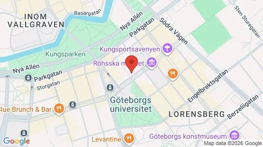 Kontorslokaler att hyra i Göteborg Centrum - kort over placeringen