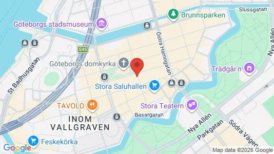 Kontorslokaler att hyra i Göteborg Centrum - kort over placeringen