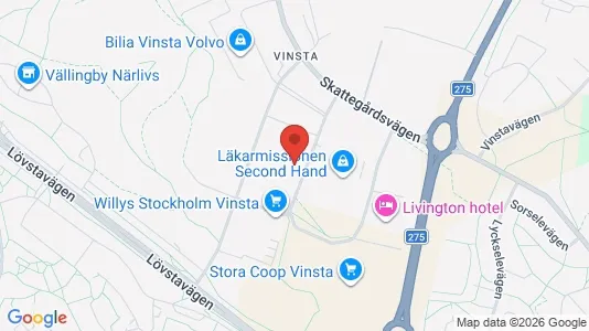 Kontorslokaler att hyra i Västerort - kort over placeringen