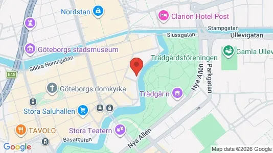 Kontorslokaler att hyra i Göteborg Centrum - kort over placeringen