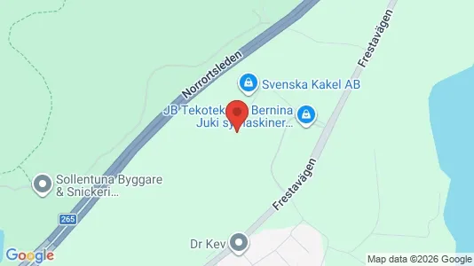 Industrilokaler att hyra i Sollentuna - kort over placeringen