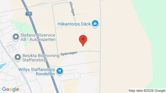 Industrilokaler att hyra i Staffanstorp - kort over placeringen