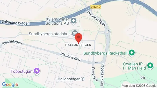 Affärslokaler att hyra i Sundbyberg - kort over placeringen