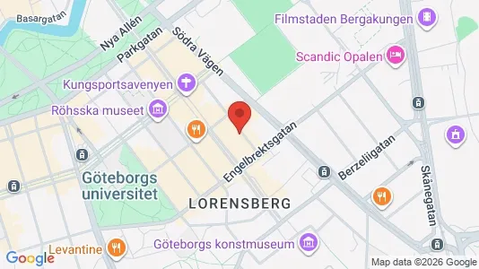 Kontorslokaler att hyra i Göteborg Centrum - kort over placeringen