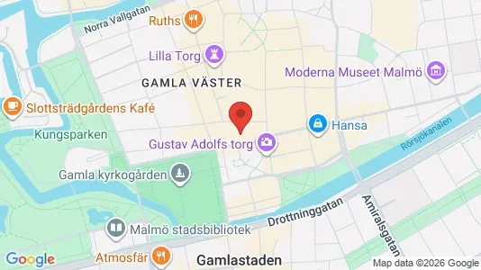 Kontorslokaler att hyra i Malmö Centrum - kort over placeringen
