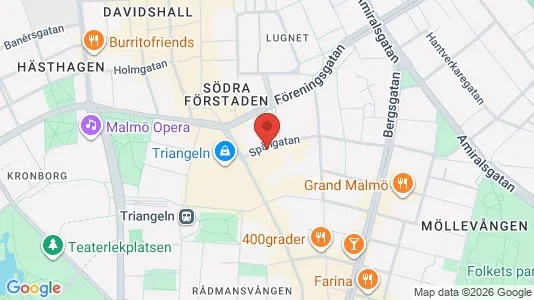 Kontorslokaler att hyra i Malmö Centrum - kort over placeringen