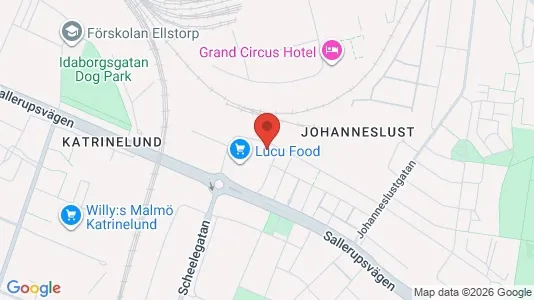 Kontorslokaler att hyra i Malmö Centrum - kort over placeringen