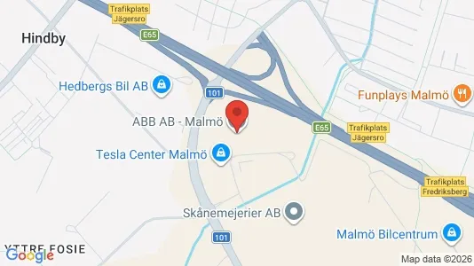 Kontorslokaler att hyra i Fosie - kort over placeringen