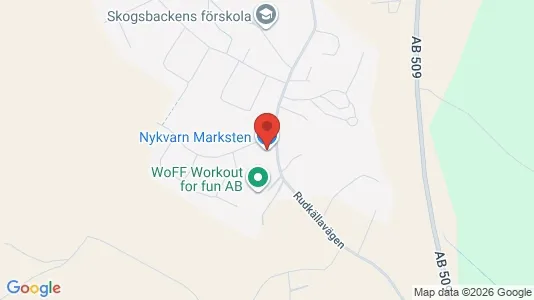Kontorslokaler att hyra i Nykvarn - kort over placeringen