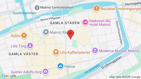 Kontorslokaler att hyra i Malmö Centrum - kort over placeringen