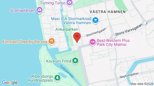 Kontorslokaler att hyra i Malmö Centrum - kort over placeringen