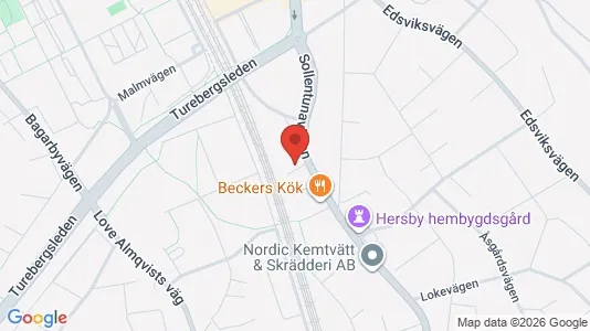 Kontorslokaler att hyra i Sollentuna - kort over placeringen