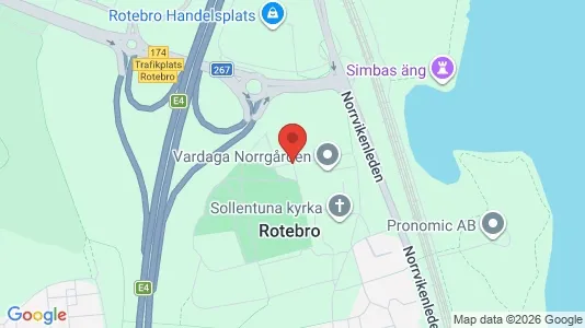 Kontorslokaler att hyra i Sollentuna - kort over placeringen