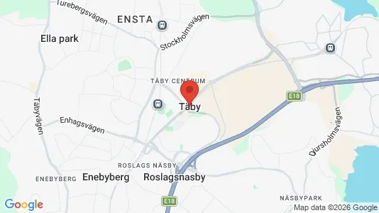 Restauranglokaler att hyra i Täby - kort over placeringen