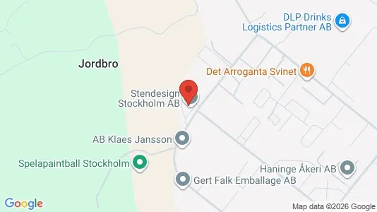 Industrilokaler att hyra i Haninge - kort over placeringen