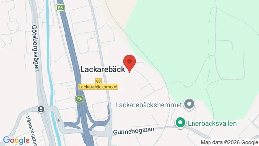 Kontorslokaler att hyra i Mölndal - kort over placeringen