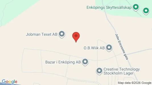 Kontorslokaler att hyra i Enköping - kort over placeringen