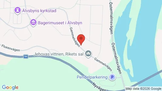 Affärslokaler att hyra i Älvsbyn - kort over placeringen
