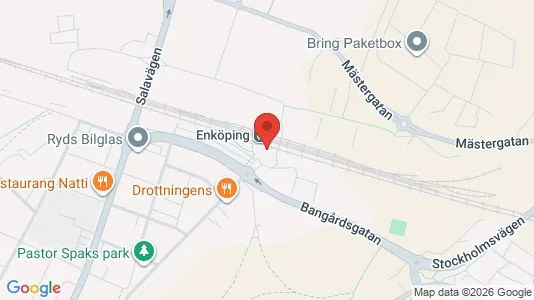 Kontorslokaler att hyra i Enköping - kort over placeringen