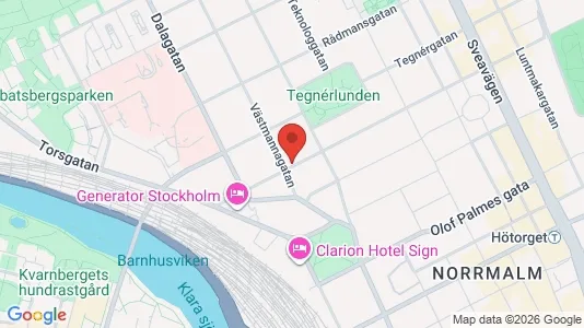 Kontorslokaler att hyra i Stockholm Innerstad - kort over placeringen