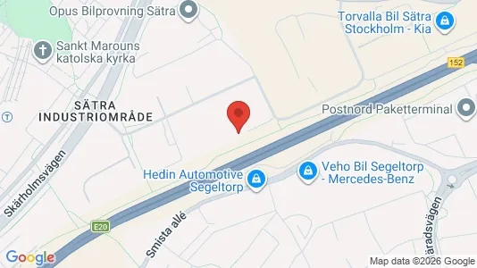 Affärslokaler att hyra i Söderort - kort over placeringen